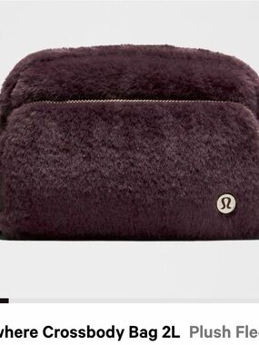 lululemon athletica Plush Fleece Cosmetic Bag in Deep Plum